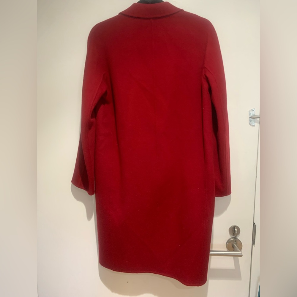 Brick Red Hugo Boss Wool Coat NWT - Picture 2 of 6